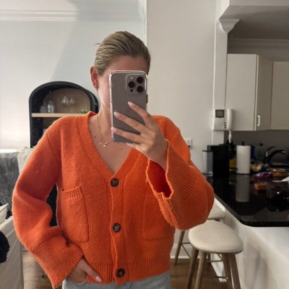Apparis Orange Cardigan - Picture 3 of 4